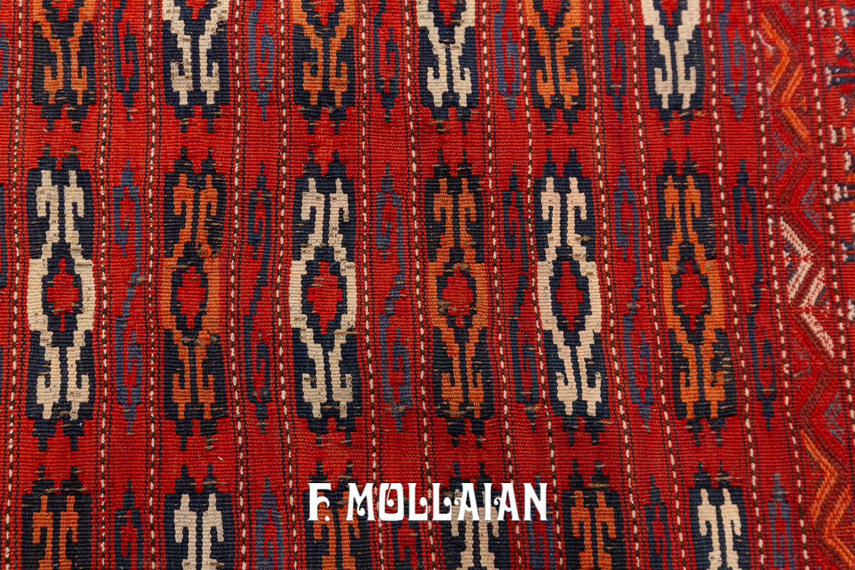 Antique Kilim Rug Giajim Pair Red Color n°:722303